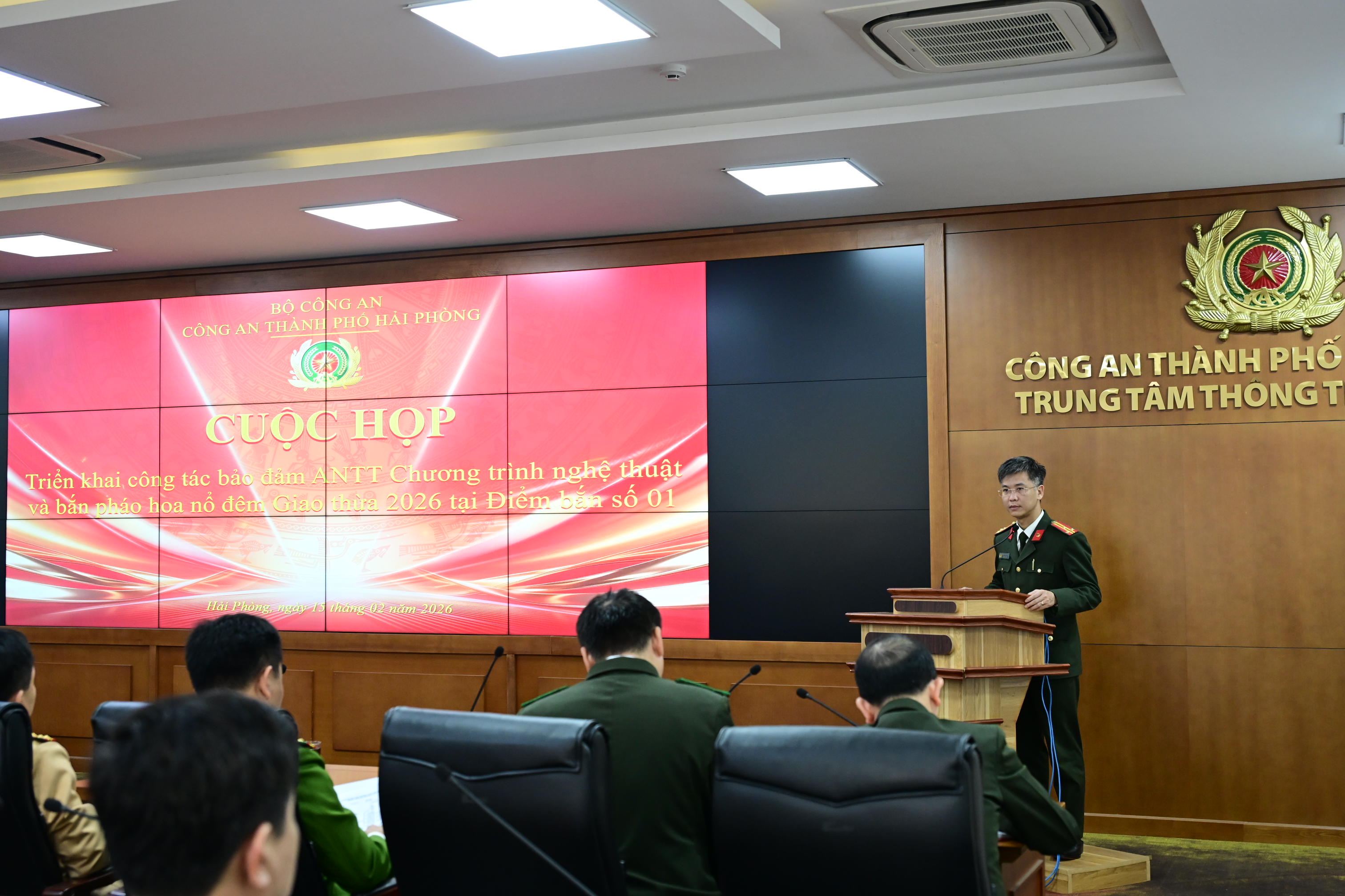 Triển khai kế hoạch bảo đảm ANTT Chương trình nghệ thuật và bắn pháo hoa đêm Giao thừa Tết nguyên đán Bính Ngọ - 2026